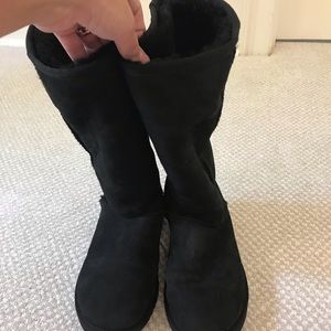Black ugg boots size 8